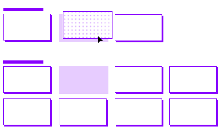 Block palette with saved custom blocks and auto-generated screenshots